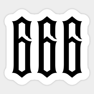 666 Graphic Sticker